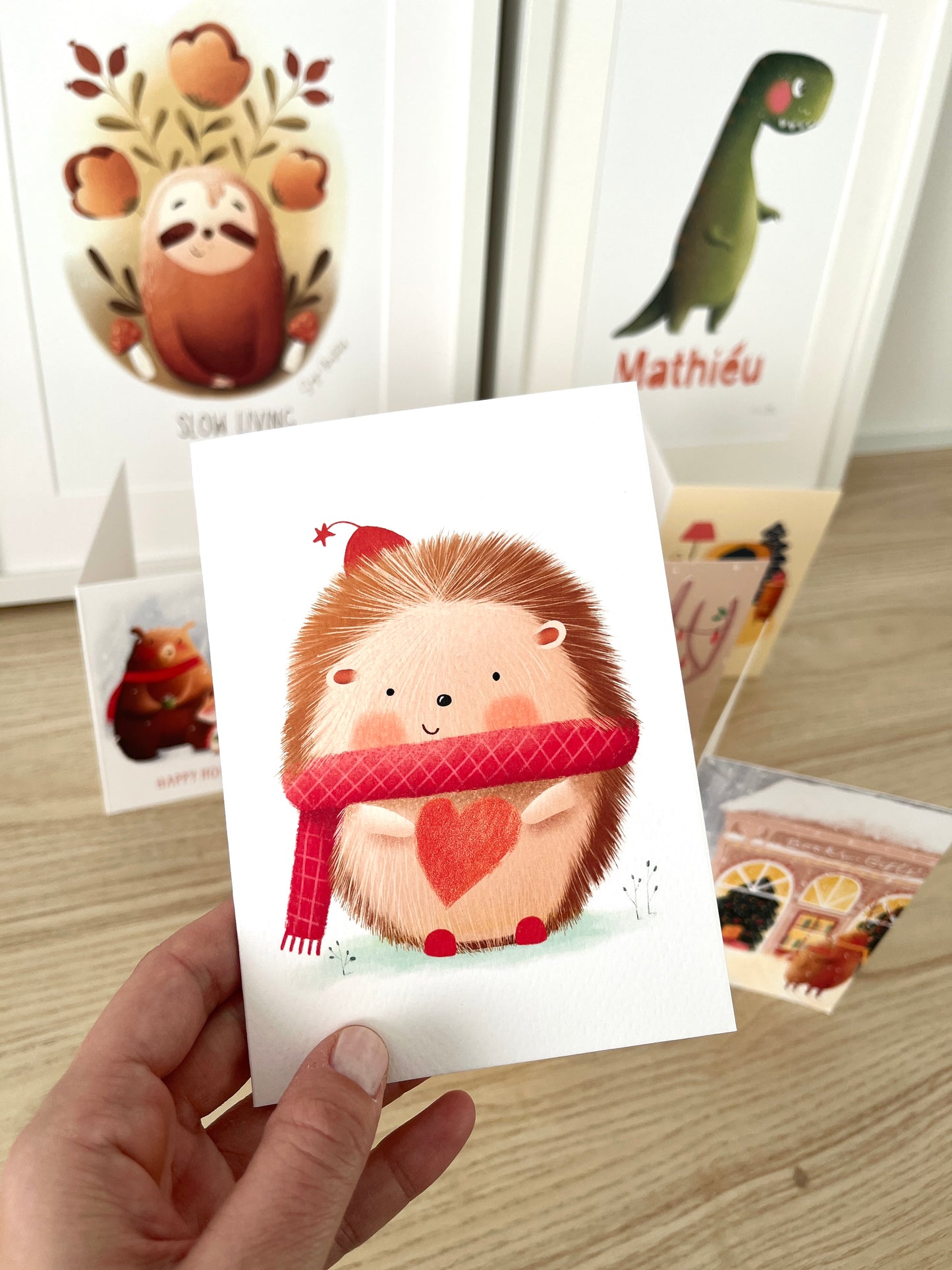 Card -A Hedgehog Full of Holiday Love